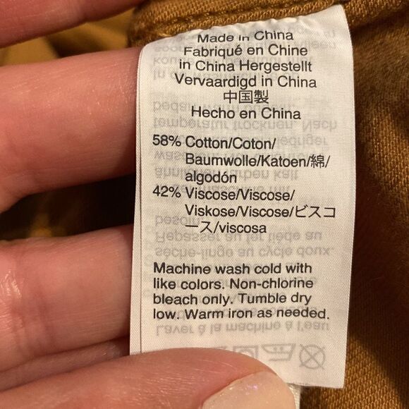 NWOT Madewell Dark Sahara Yellow Southlake Military Jacket - Picture 8 of 8